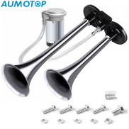 150dB Dual Trumpet Zinc Alloy Car Horn with Compressor