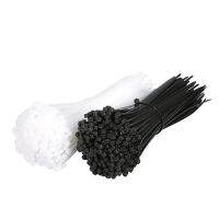 500PCS/1Lot Black/White self-locking Nylon Cable Ties / actual width:2.8mm 4*150 200 250 300MM Cable Management