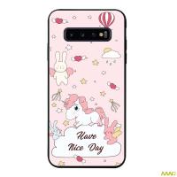 เคส AAC น่ารักสำหรับ Samsung GALAXY S10 Plus HMHD ซิลิคอนนุ่มรูปแบบเคสโทรศัพท์เคส TPU