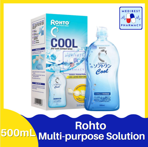 Rohto MultiPurpose Solution Cool (for soft contact lens) 500mL Lazada