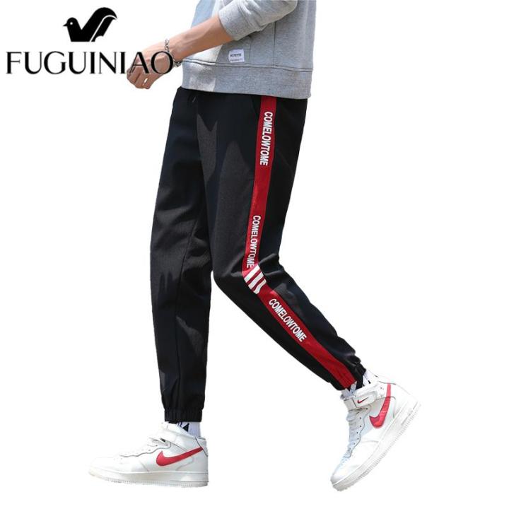 fuguiniao-2021-แฟชั่นผู้ชายกางเกงกีฬาลำลองกลางแจ้งขนาดใหญ่-m-4xl