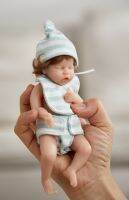 Holiday Discounts 6Inch Lifelike Reborn Baby Newborn Doll Full Body Silicone Close Eyes Bebe Reborn For Girls Gift