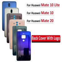 สินค้าใหม่เหมาะสำหรับ Huawei Mate 10 20ชิ้นหลังฝาหลังปิดโทรศัพท์ประตูตัวเรือนด้านหลังอะไหล่ที่มีกาว Mate 10 Lite พร้อมเลนส์กล้องถ่ายรูป