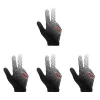 4x Cloth Billiard Gloves Billiards Gloves Pool Shooting Glove Billiards Equipment Carom Gloves