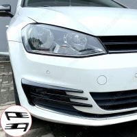 สำหรับ MK7-2016 Volkswagen Golf 7ด้านหน้าสีดำเงารถกันลมกันชนไฟตัดหมอกตัวคลุม Grille Trim