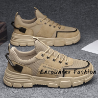 Encounter Fashion  รองเท้าผ้าใบผู้ชาย รองเท้ากีฬาผช รองเท้าแฟชั่นผู้ชาย ใส่สบาย 2023ใหม่ XYD2390MS4 37Z230911