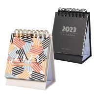 [VIVI decorations] 2023ปฏิทินขนาดเล็กสีสัน Amp; ปฏิทินตั้งโต๊ะสีดำ Simple Office Home School Desktop Stationery Schedule Plan ปฏิทินตั้งโต๊ะ