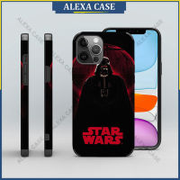 StarWars Darth Vader เคสโทรศัพท์สำหรับ iPhone 14 Pro Max / iPhone 13 Pro Max / iPhone 12 Pro Max / iPhone 11 Pro Max / XS Max / iPhone 8 Plus / iPhone 7 plus ฝาครอบเคสป้องกันหนังแกะป้องกันการตก V7QJ4S