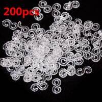 200PCS(10bags) Rubber Bands Kits S Clips Transparent For DIY Bands Bracelet Charms Accessaries