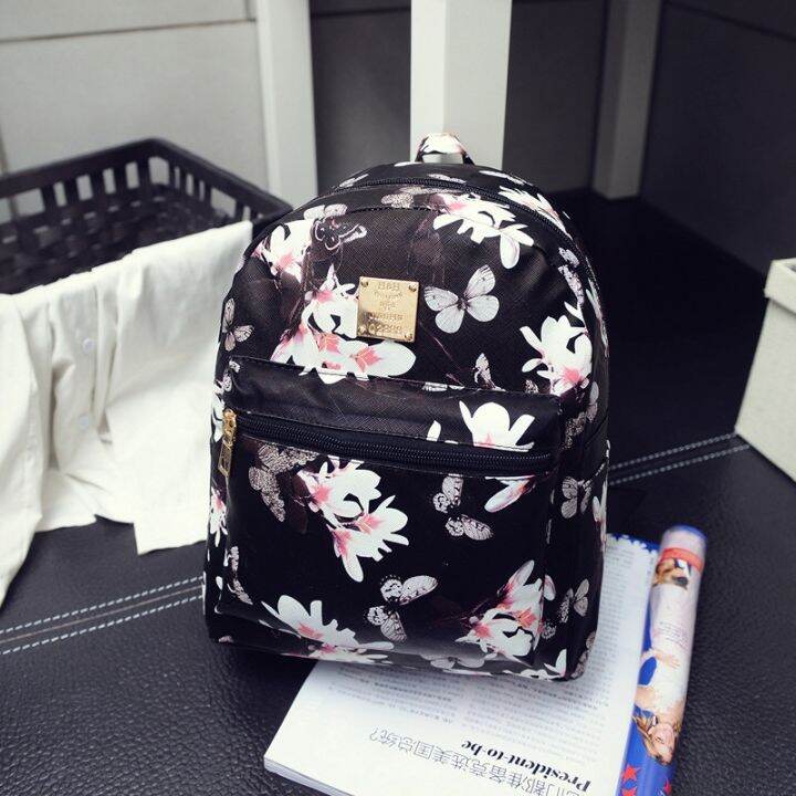 2022-fashion-new-ladies-student-school-child-floral-pattern-leather