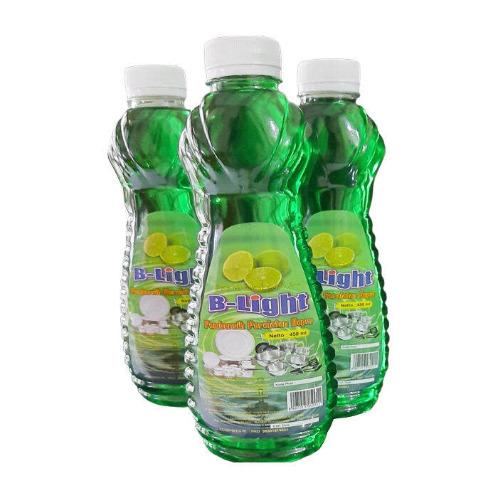 1 Botol B-LIGHT Sabun Cuci Piring Ekonomis 450ml Jeruk Nipis (Sabun ...