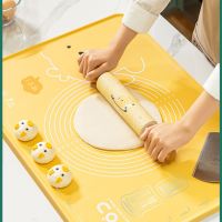 Edible Silicon Dough Kneading Rolling Pin Dough Rolling Pad Three-Piece Baking Baking Mat Panel Bread  Cake Cookie Accessories