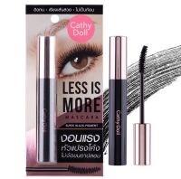 ของแท้ ถูกชัวร์ Cathy Doll Less Is More Mascara มาสคาร่า เคที่ดอล ที่ปัดขนตา ขนตายาวงอนเด้ง หัวแปรงโค้งงอนพิเศษซอกซอนขนตาทุกเส้น กันน้ำกันเหงื่อ