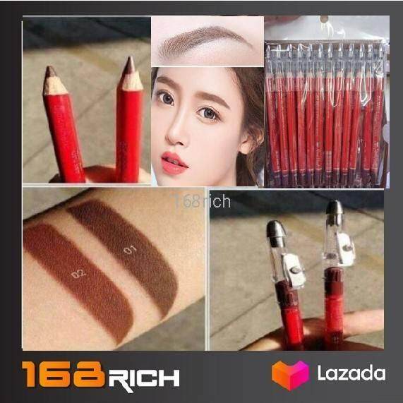 ส่งฟรี-sweet-heart-eye-brow-สวีทฮาร์ต-ดินสอเขียนคิ้ว-มี-กบเหลา-แท่ง-สีแดง-ยกแพ็ค-12-แท่ง-1-แท่ง-ดินสอเขียนคิ้ว-สอคิ้ว-มีกบเหลา