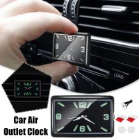 ✚ Square Car Clock Interior Decoration Self-adhesive Electronic Vent Clip Watch for Car Styling Automobiles Quartz Watch X2J6