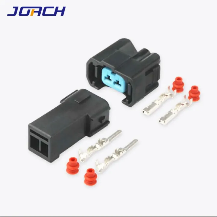 2 Pin Male And Female NH1 OBD2 Fuel Injector Electric Connector Plug Socket With Wire Cable