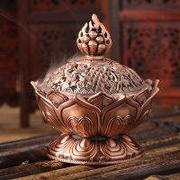 [Popular Accessory] ChineseAlloy ธูป BurnerFlower ธูป HolderCenser สำหรับพุทธตกแต่งบ้านของขวัญ