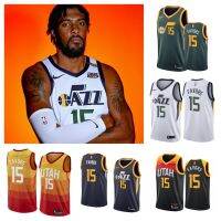 ♕ NBA Utah Jazz 15 Derrick Favors Sleeveless Basketball Jersey Sports Top Men