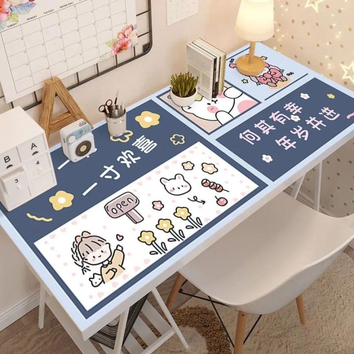 m-q-s-ผ้าปูโต๊ะ-เสื่อโต๊ะนักเรียน-ตัวการ์ตูนน่ารัก-เสื่อโต๊ะเรียนรู้แม่กุญแจ-ใช้ได้จริง-วัสดุ-peva-ผ้าคลุมโต๊ะ-สี่เหลี่ยม-ลายตาราง