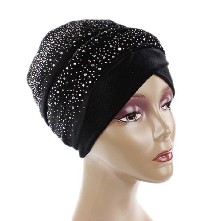 cw-rhinestone-muslim-scarf-hijab-to-wear-turban-caps-african-hat-women-39-s-female-headscarf-bonnet