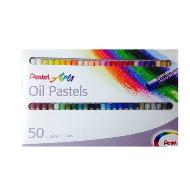 Pentel เพนเทล PHN-50AS  สีชอล์ค 50 สี แท่ง (4711577000107)