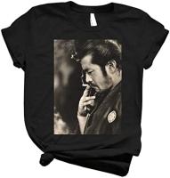 Toshiro Mifune 27 - Unisex เสื้อผู้ชายเสื้อที่ดีที่สุด Vintage Tee ผู้หญิงเด็กเยาวชน Handmade สีดำ (2) S-5XL