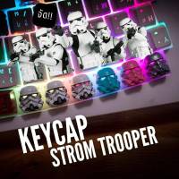 Artisan keycap Stromtrooper ไฟลอด สำหรับ mechanical keyboard