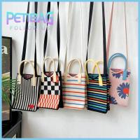 Petitbag Mini กระดานหมากรุกกระเป๋าถือถักกระเป๋าคล้องแขนผู้หญิง,กระเป๋าโทรศัพท์แฟชั่นแบบใช้ซ้ำได้ความจุสูง