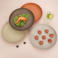 【CW】 Food Tray Useful Reusable Resistant Unbreakable Dessert Dish for Restaurant  Dinner Plate