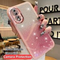 เคสเงาวับบลิงหรูหรา Honor 90Lite 2023สำหรับ Honor90 Honor90Lite 90 Honor Lite Pro 5G 2023เคสโทรศัพท์โปร่งใสซิลิโคนนิ่มกรอบด้านหลังป้องกันเลนส์กล้องกันกระแทก