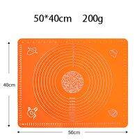 แผ่นแป้งหนาเสื่อสำหรับนวดแป้งซม. พรมนวด50 40อุปกรณ์อบเสื่อกลิ้งไม่ติดสเกลอบ * เครื่องใช้ในครัวซับ