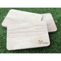 Wood Cutting Board เขียง เขียงไม้ Handmade ไม้ยางพารา มีตะขอแขวน เขียงไม้สี่เหลี่ยม เขียงไม้แคมป์ปิ้ง เขียงไม้ยางพาราอเนกประสงค์ เขียงไม้สวยๆ พร้อมส่ง