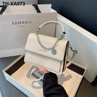 Bag new female 2023 single shoulder bag handbag fashion chain simple texture inclined shoulder bag