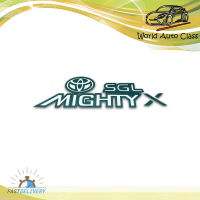 สติ๊กเกอร์ Sticker MIGHTY X SGL  สี White, Black Hilux Mighty X Toyota 2, 4 ประตู ปี1988 - 1997 ขนาด 43.5x13 มีบริการเก็บเงินปลายทาง