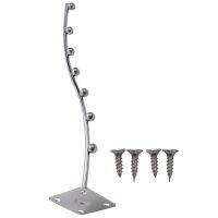 Wall Mount Waved Waterfall Hanger Rack 7 Beads Garment Display Hooks