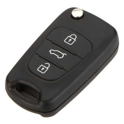 Replacement 3 Button Keyless Entry Remote Control Folding Flip Car Key Fob Shell Case Combo Compatible with HYUNDAI i20 i30