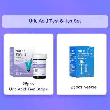 Cofoe 25pcs Uric Acid Test Monitor Set With 25pcs Uric Strips