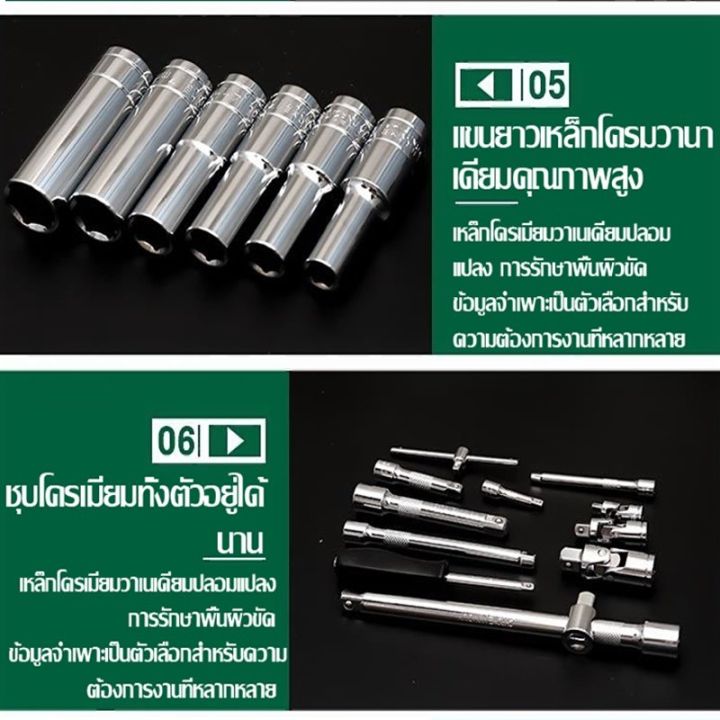 สินค้าพร้อมจัดส่ง-diamond-ชุดเครื่องมือมืออาชีพ-ชุดประแจซ่อม-ชุดประแจบล็อก-ชุดเครื่องมือช่าง-82-ชิ้น-ชุดเครื่องมือช่าง-ขนาด1-4-สินค้าใหม่-จัดส่งฟรีมีบริการเก็บเงินปลายทาง