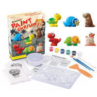 JDD【Fast Delivery】【Original Available】Children Paint ยิปซั่ม Diy Creativity Scrawl Set Gift For Boys Girls 7 8 9 + Cartoon Animal Car Starry Sky Style Painting Crafts