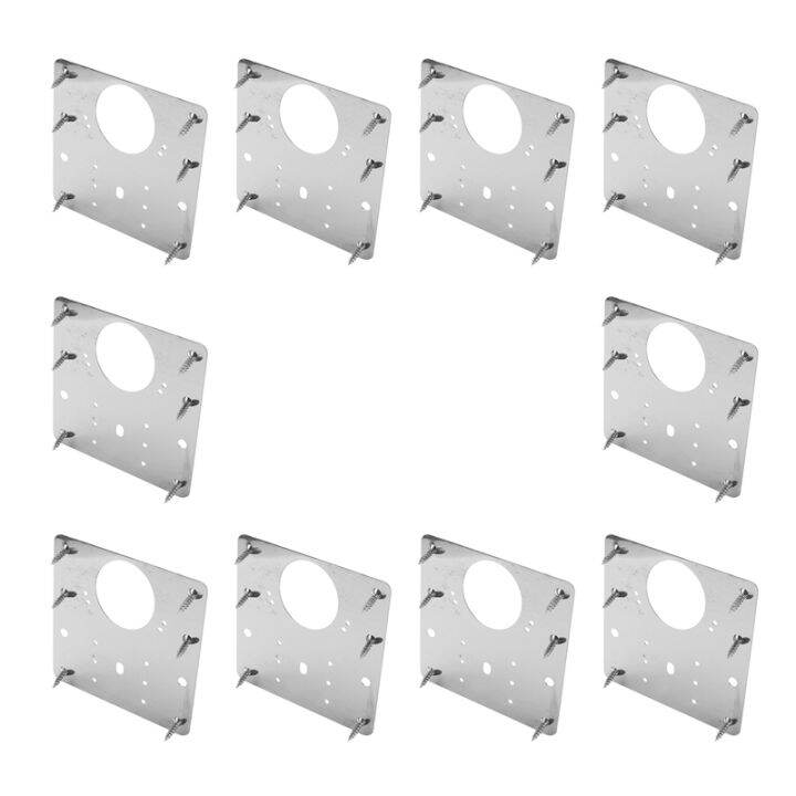10Pcs Hinge Repair Plate Kit Kitchen Cupboard Door Hinge