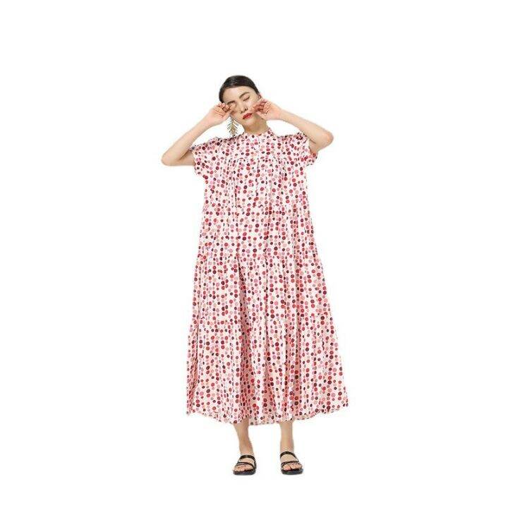 xitao-dress-fashion-women-loose-printed-casual-shirt-dress