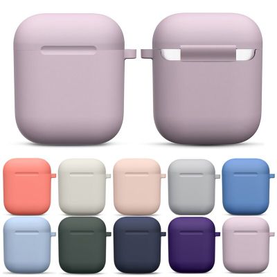 Soft Silicone Case For AirPods 2 1 Shockproof case Wireless Bluetooth Earphone Cover for airpods 1 2 Case Protective Accessories