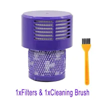 nm-Washable Big Filter Unit For Dyson V10 Sv12 Cyclone Animal Absolute Total Clean Cordless Vacuum Cleaner  Replace Filter Brush