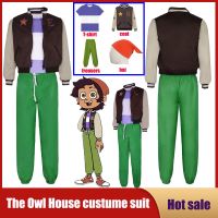 Anime The Owl House Cos Luz Noceda Cosplay Costume T-Shirt Jacket Coat Hat Trousers Unisex Adult Kids Suits Halloween Carnival