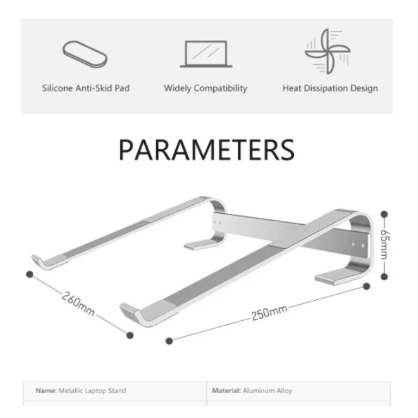 【Ready Stock】Aluminum Alloy Laptop Stand Tablet Stand Portable Laptop