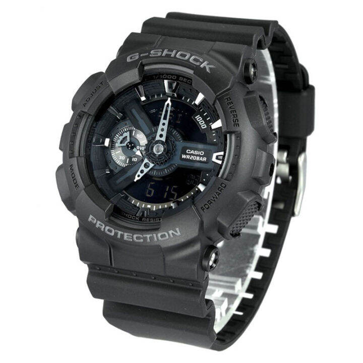 ต้นฉบับ-g-shock-ga110-ผู้ชายกีฬานาฬิกาคู่แสดงเวลา-200-เมตรกันน้ำกันกระแทกเวลาโลก-led-แสงอัตโนมัติรับประกัน-4-ปี-ga-110-1b-ใหม่แท้