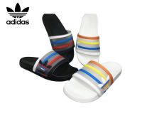 ADIDASรองเท้าแตะเทรนด์ใหม่กันลื่นผู้ชายและผู้หญิงแฟชั่นบ้านคู่รองเท้าแตะที่สะดวกสบายและระบายอากาศ