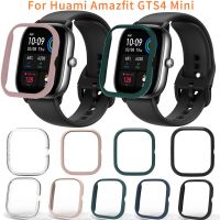 Protective PC Case For Amazfit GTS 4 Mini Smart Watch Bumper Hard Frame For Huami Amazfit GTS4 Mini Protector Cover Shell Wires  Leads Adapters