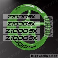 Anolestix เทปแถบแถบแถบติดล้อรถจักรยานยนต์สะท้อนแสงขอบรูปลอกสำหรับ Kawasaki Z1000 Z1000SX 2019 2020 2021 2022 2023