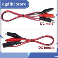 Dgdfhj Shop 50Cm Dc 5.5*2.1Mm Male Female Jack Cable To Alligator Clips Connector Crocodile Wire Cord 12V 3A Power Cable Test Lead